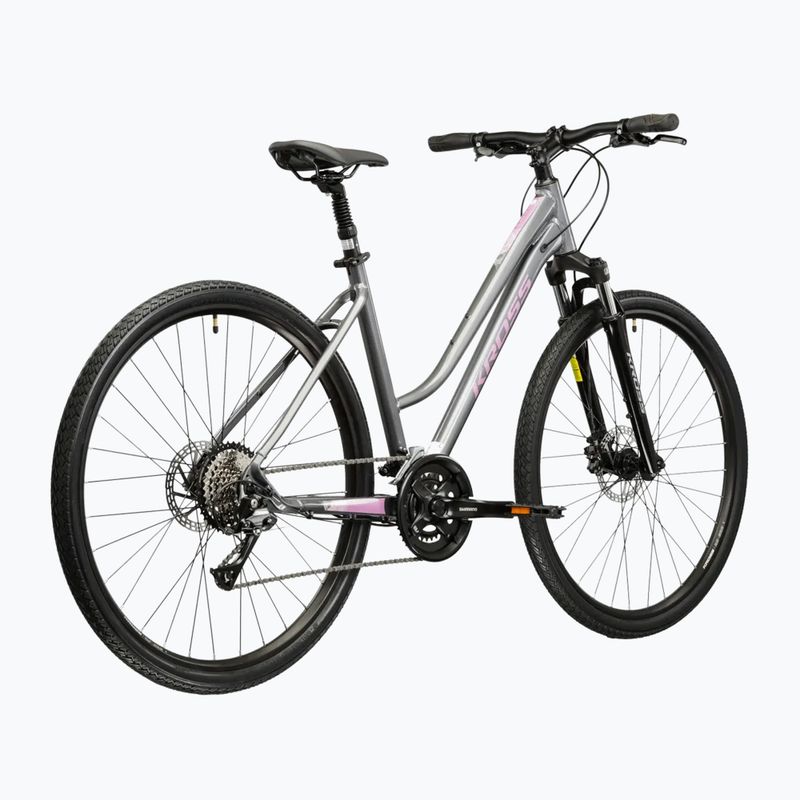 Dámské krosové kolo KROSS Evado 4.0 In grey/pink/gloss 3