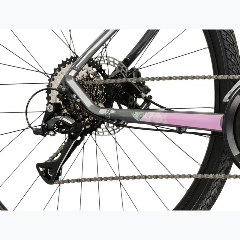 Dámské krosové kolo KROSS Evado 4.0 In grey/pink/gloss 8