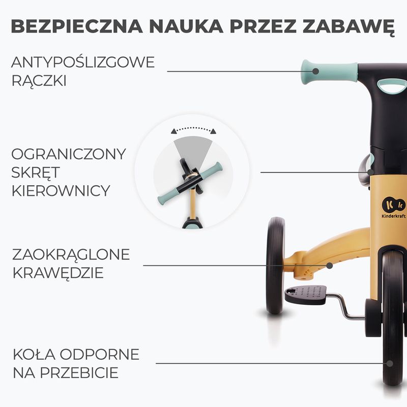 Dětská tříkolka trójkołowy Kinderkraft 4TRIKE blue 14