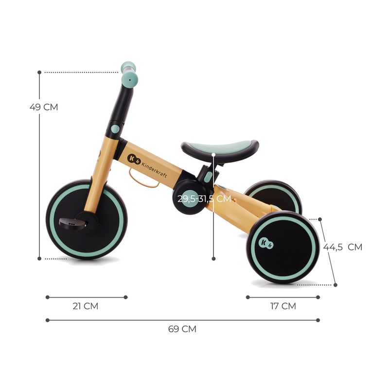Dětská tříkolka trójkołowy Kinderkraft 4TRIKE blue 15