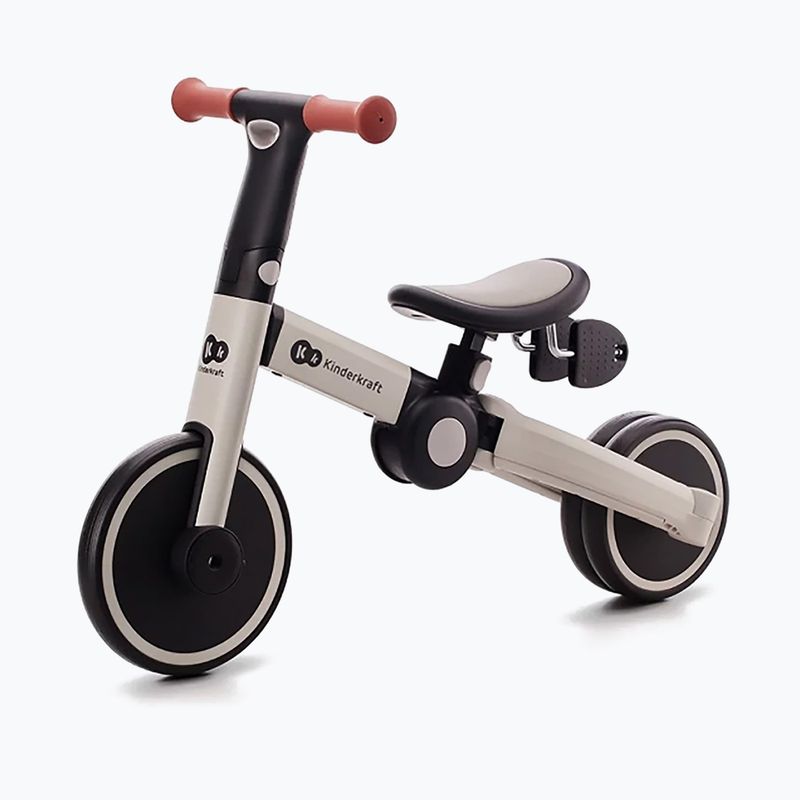 Dětské odrážedlo tříkolka Kinderkraft 4TRIKE šedé 6