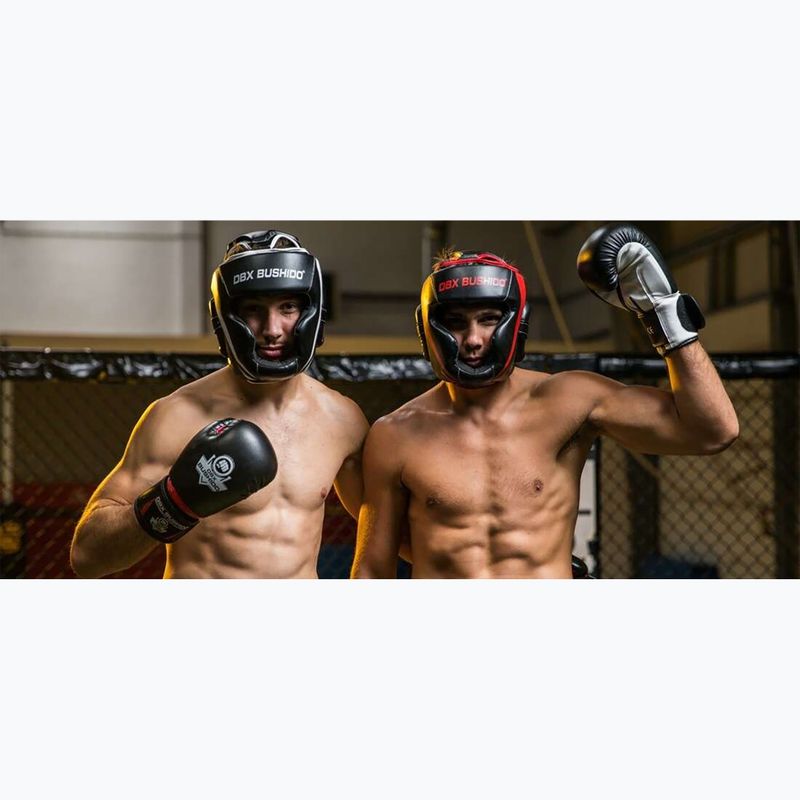 Boxerská přilba DBX BUSHIDO ARH-2190R black/red 13