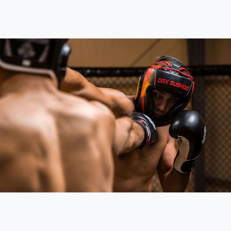 Boxerská přilba DBX BUSHIDO ARH-2190R black/red 15