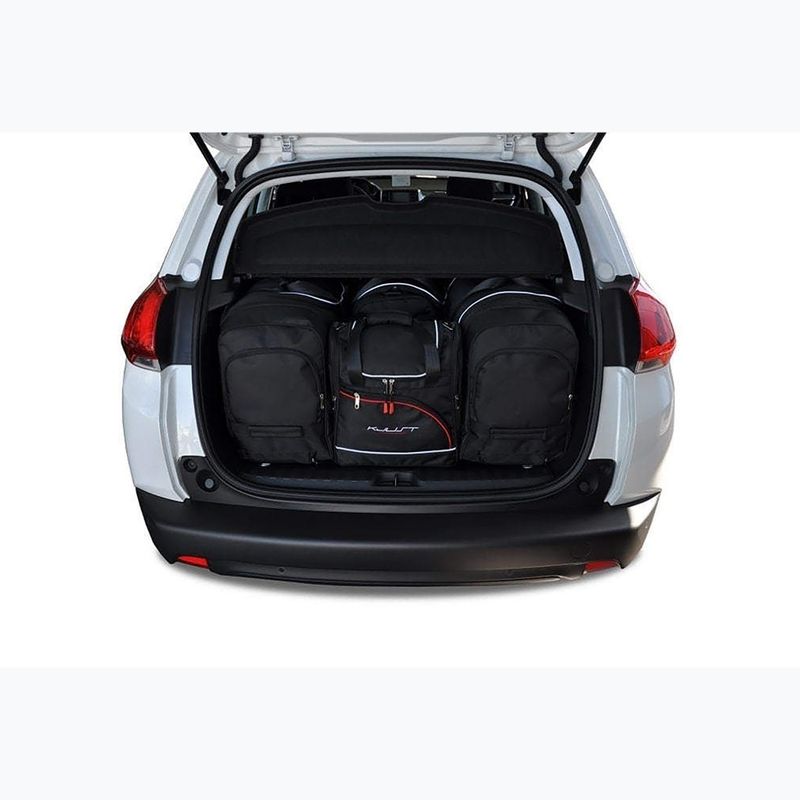 Sada tašek do zavazadlového prostoru  KJUST Peugeot 2008 2013-2019 4 ks black  14