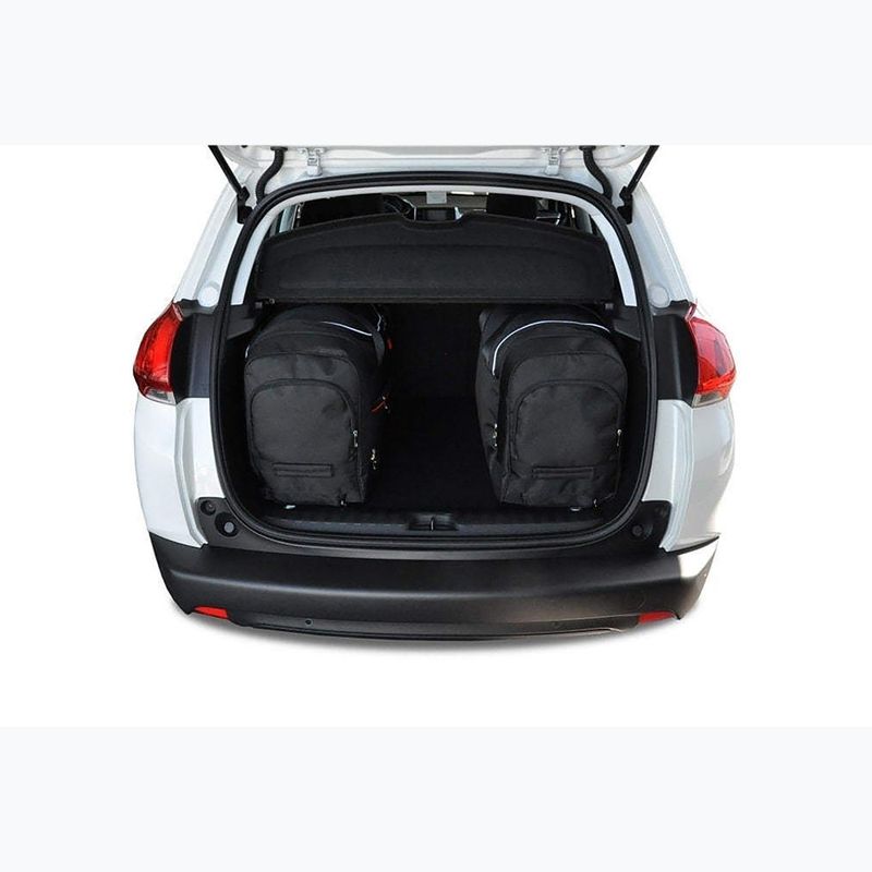 Sada tašek do zavazadlového prostoru  KJUST Peugeot 2008 2013-2019 4 ks black  16