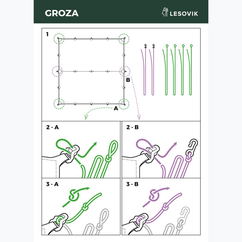 Plachta Lesovik Groza mayfly green 4