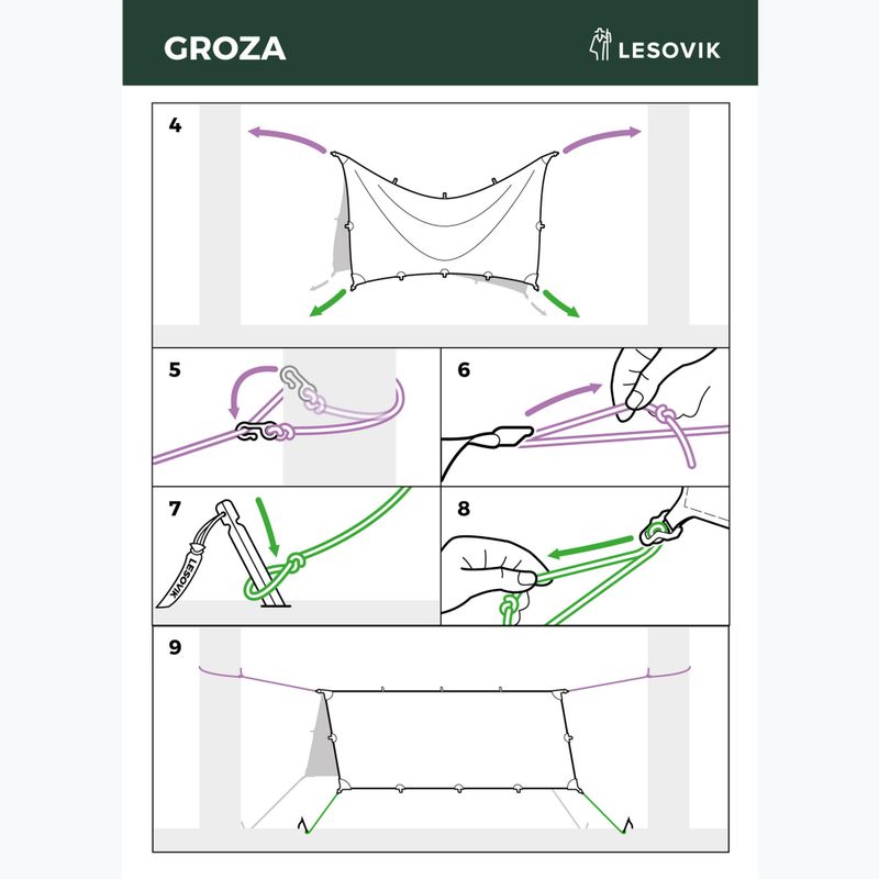 Plachta Lesovik Groza mayfly green 5