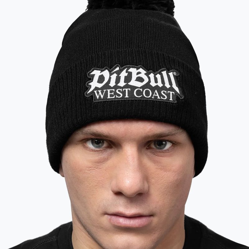 Zimní kulich Pitbull Beanie Bubble One Tone Old Logo black 3
