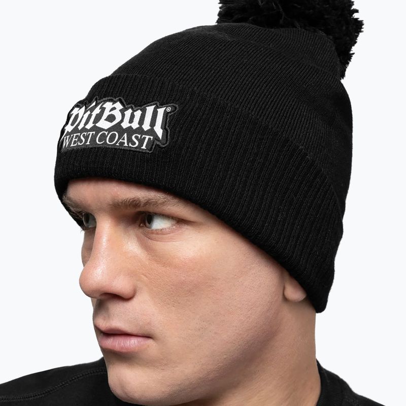 Zimní kulich Pitbull Beanie Bubble One Tone Old Logo black 4
