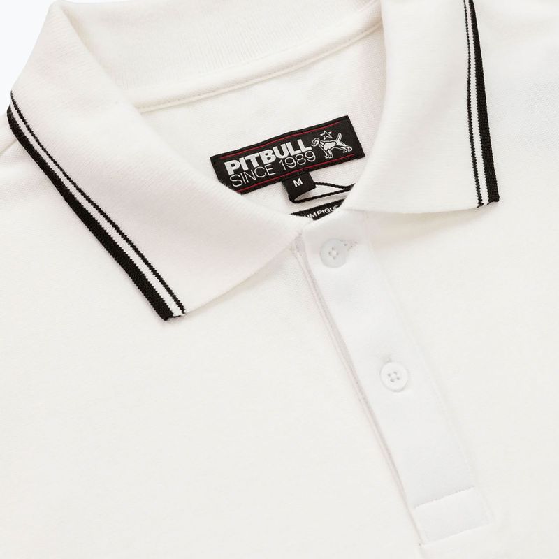 Pánská polokošile Pitbull West Coast Pique Stripes Regular bílá 6