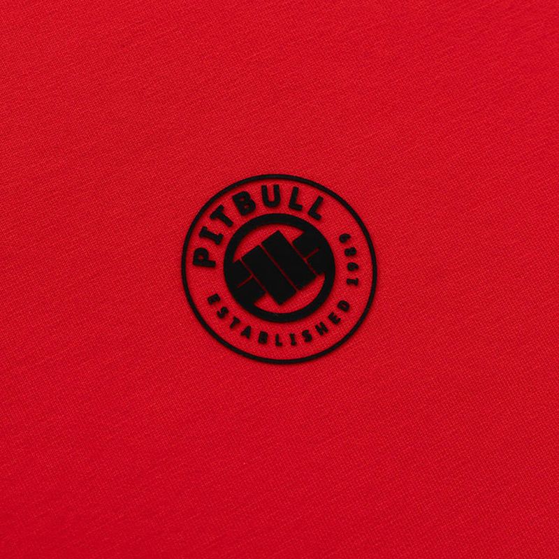 Pánská mikina Pitbull Dogwood Hooded Sweatshirt fluo/red 4