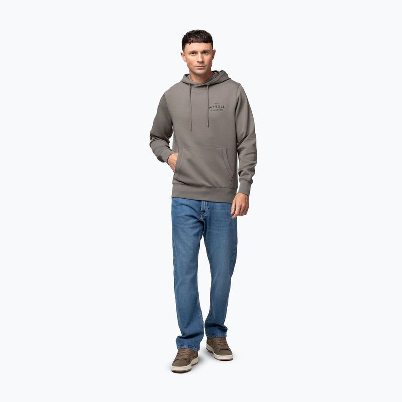 Pánská mikina Pitbull Sampson Hooded Sweatshirt taupe 2