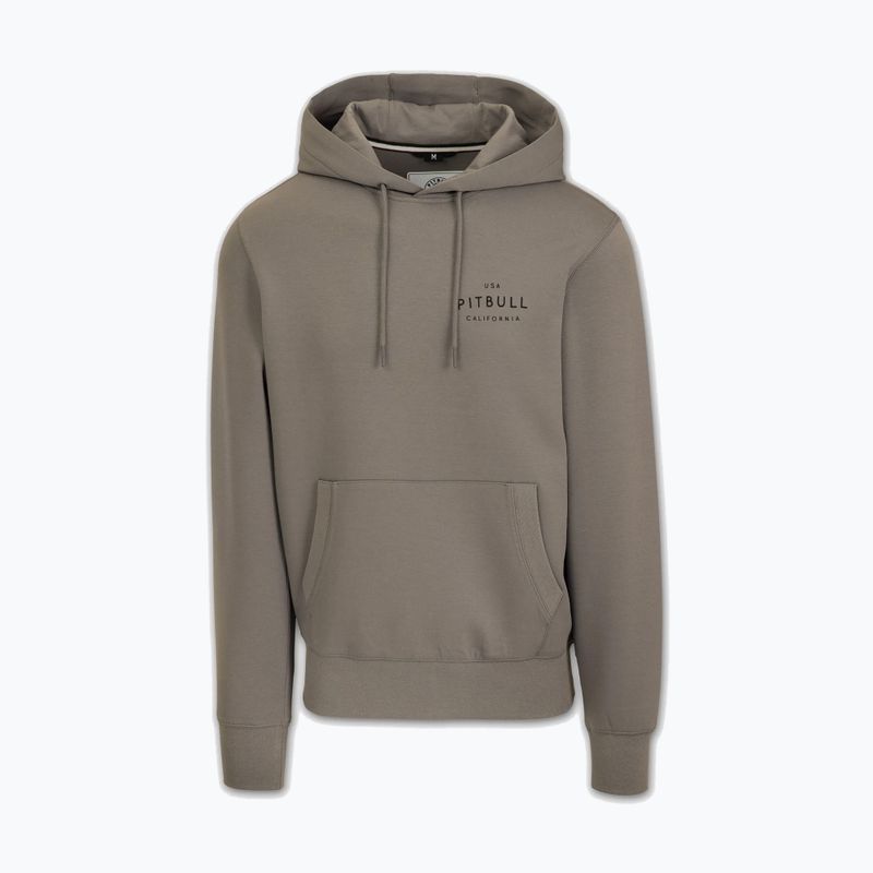 Pánská mikina Pitbull Sampson Hooded Sweatshirt taupe 4