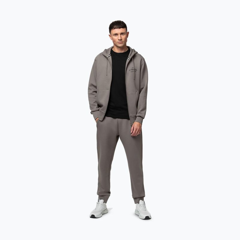 Pánská mikina Pitbull Sampson Hooded Zip Sweatshirt taupe 2