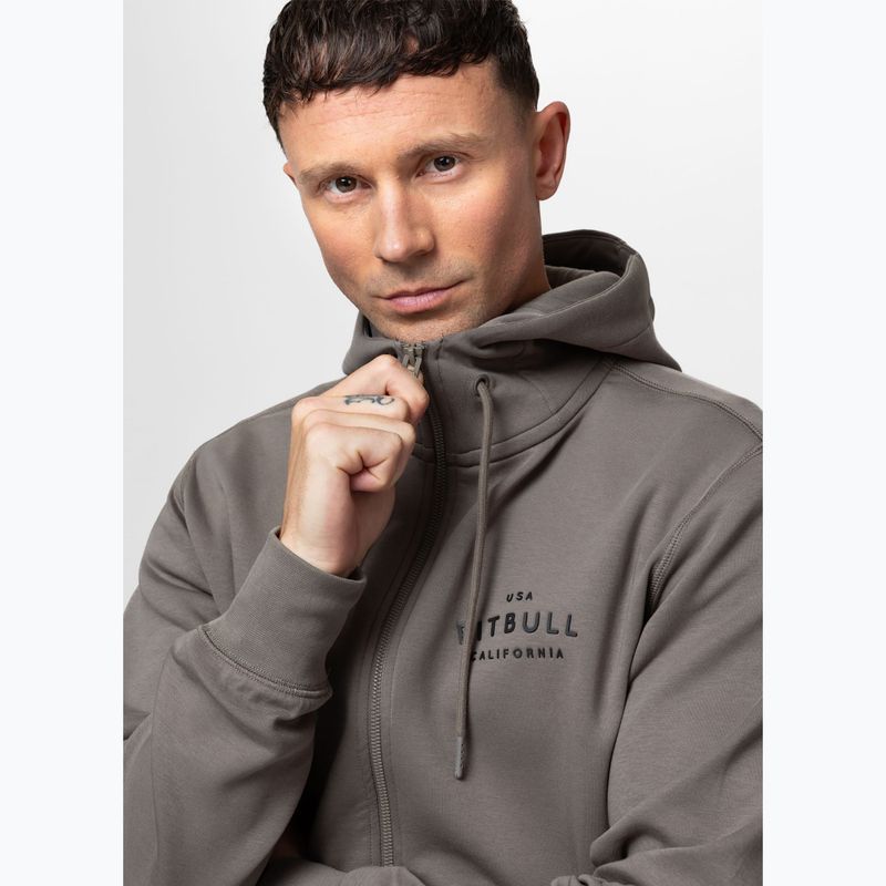 Pánská mikina Pitbull Sampson Hooded Zip Sweatshirt taupe 5