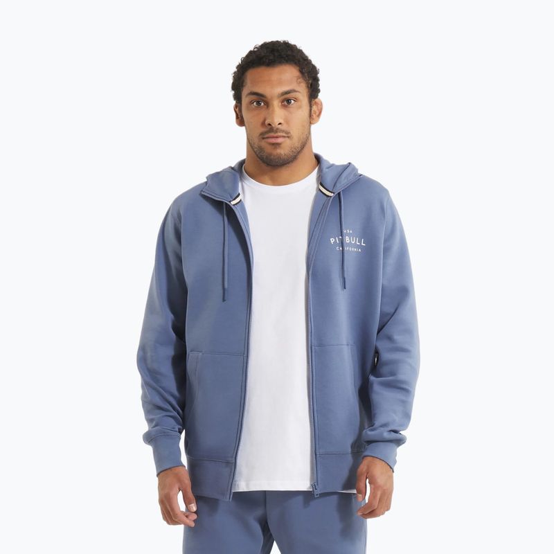 Pánská mikina Pitbull Sampson Hooded Zip Sweatshirt navy jeans