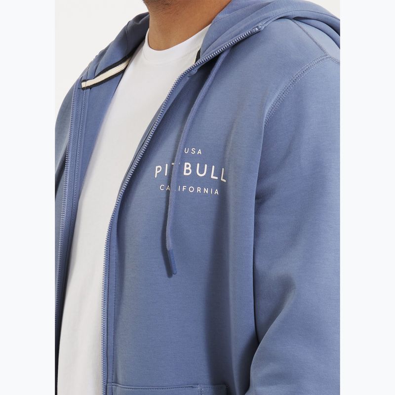 Pánská mikina Pitbull Sampson Hooded Zip Sweatshirt navy jeans 4