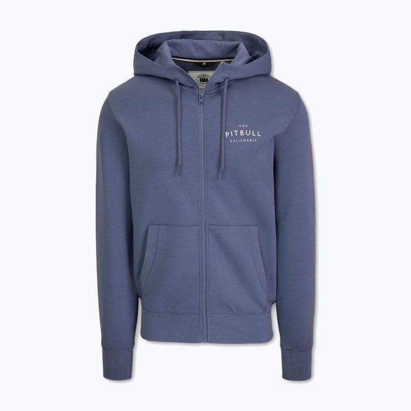 Pánská mikina Pitbull Sampson Hooded Zip Sweatshirt navy jeans 5