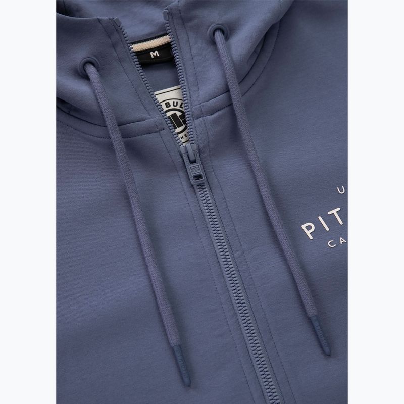 Pánská mikina Pitbull Sampson Hooded Zip Sweatshirt navy jeans 7