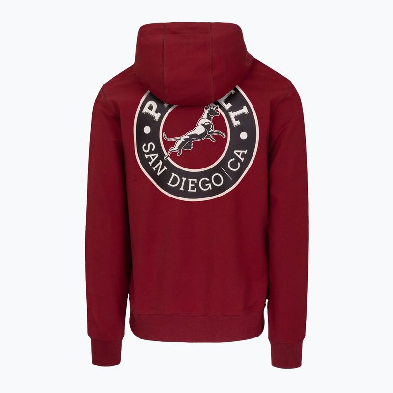 Pánská mikina Pitbull San Diego Ca Hooded Sweatshirt burgundy 2