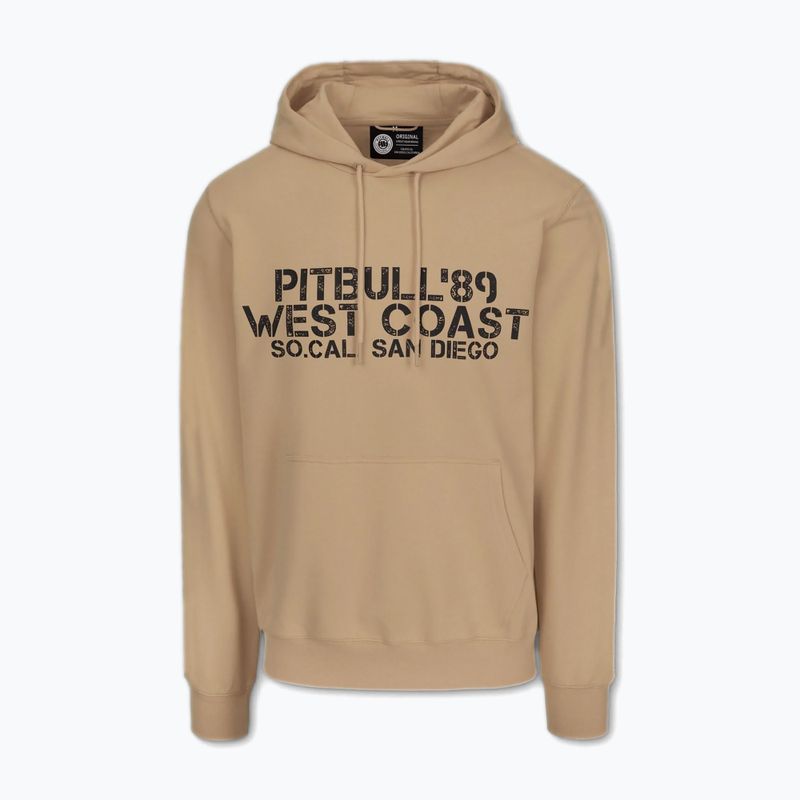Pánská mikina Pitbull Driving Hooded Sweatshirt pale sand 7