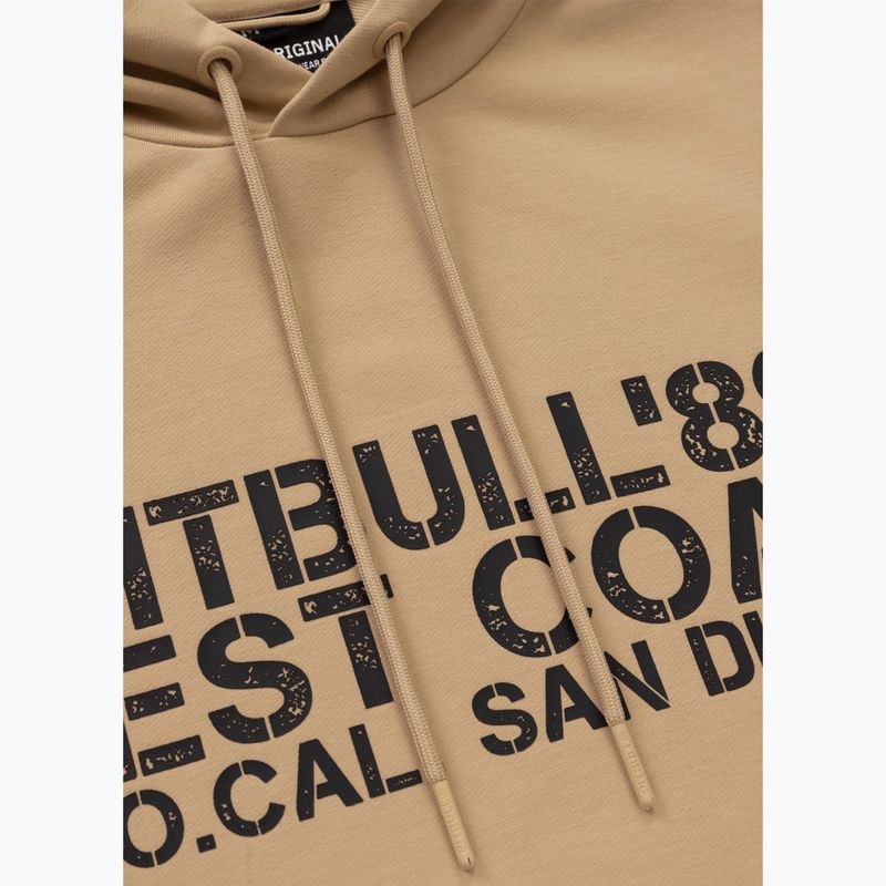 Pánská mikina Pitbull Driving Hooded Sweatshirt pale sand 10