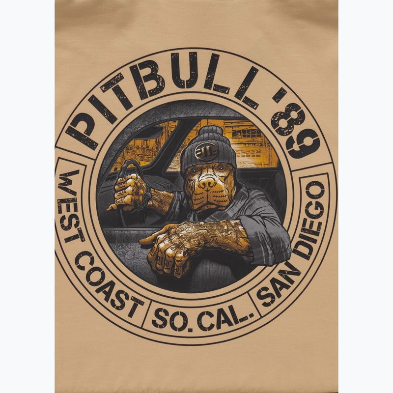 Pánská mikina Pitbull Driving Hooded Sweatshirt pale sand 11
