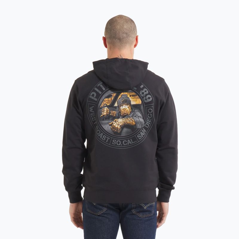 Pánská mikina Pitbull Driving Hooded Zip Sweatshirt black 3
