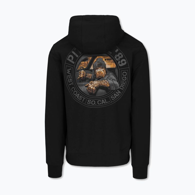 Pánská mikina Pitbull Driving Hooded Zip Sweatshirt black 8