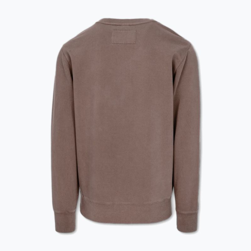 Pánská mikina Pitbull Lancaster 2 Crewneck Sweatshirt washed burgundy 6
