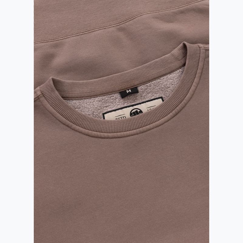 Pánská mikina Pitbull Lancaster 2 Crewneck Sweatshirt washed burgundy 7