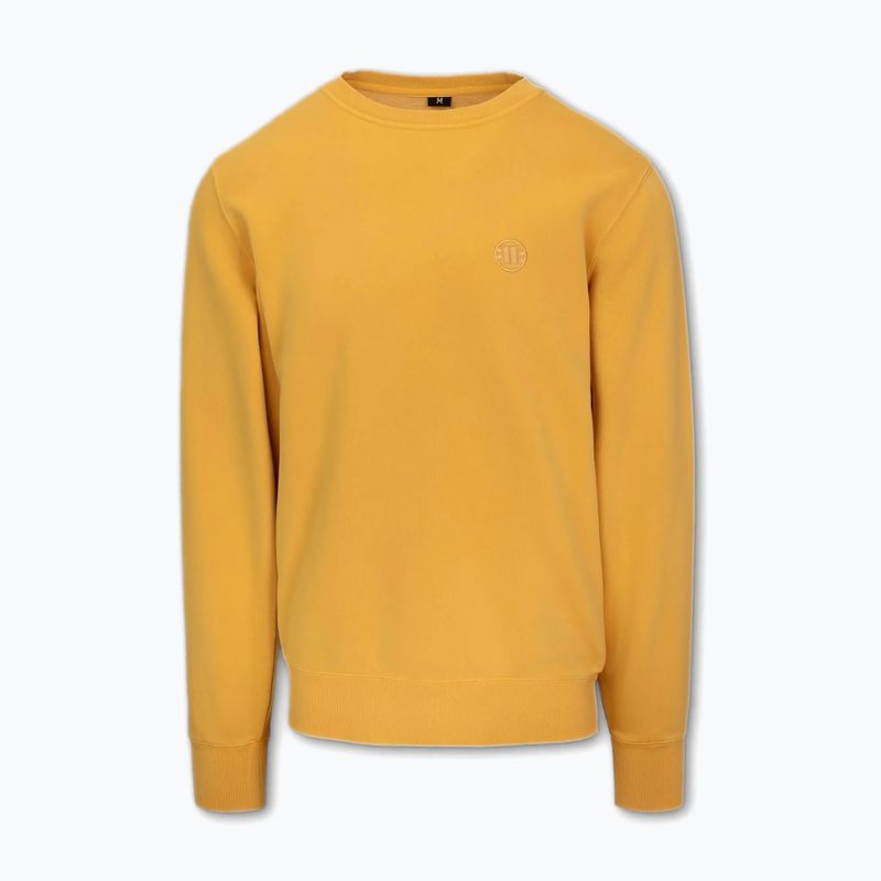 Pánská mikina Pitbull Lancaster 2 Crewneck Sweatshirt washed yellow 5