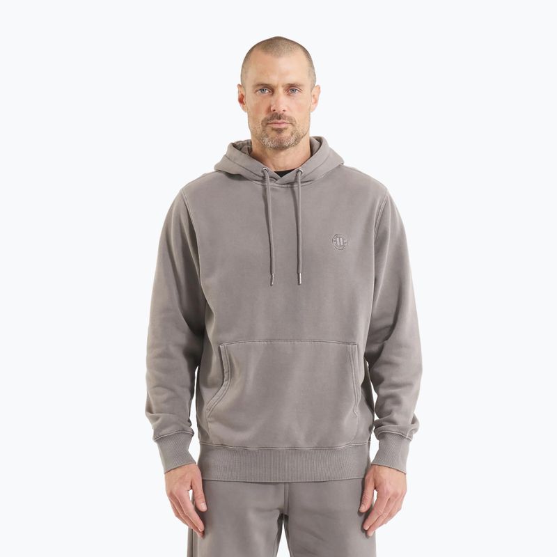 Pánská mikina Pitbull Lancaster 2 Hooded Sweatshirt washed grey
