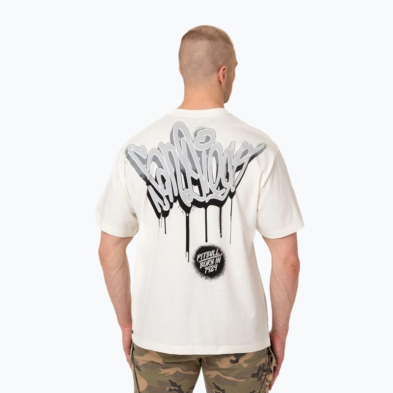 Pánské tričko Pitbull Graffiti off white 3