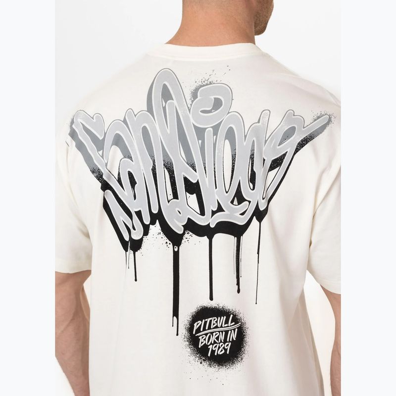 Pánské tričko Pitbull Graffiti off white 4