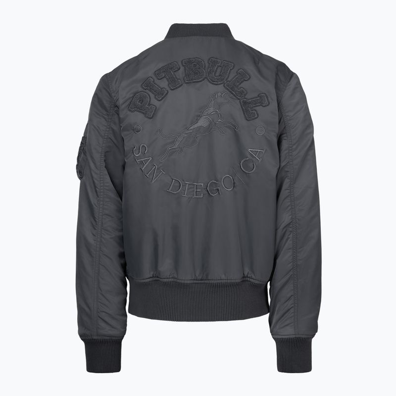 Pánská bunda Pitbull Hacket Washed Bomber graphite 6