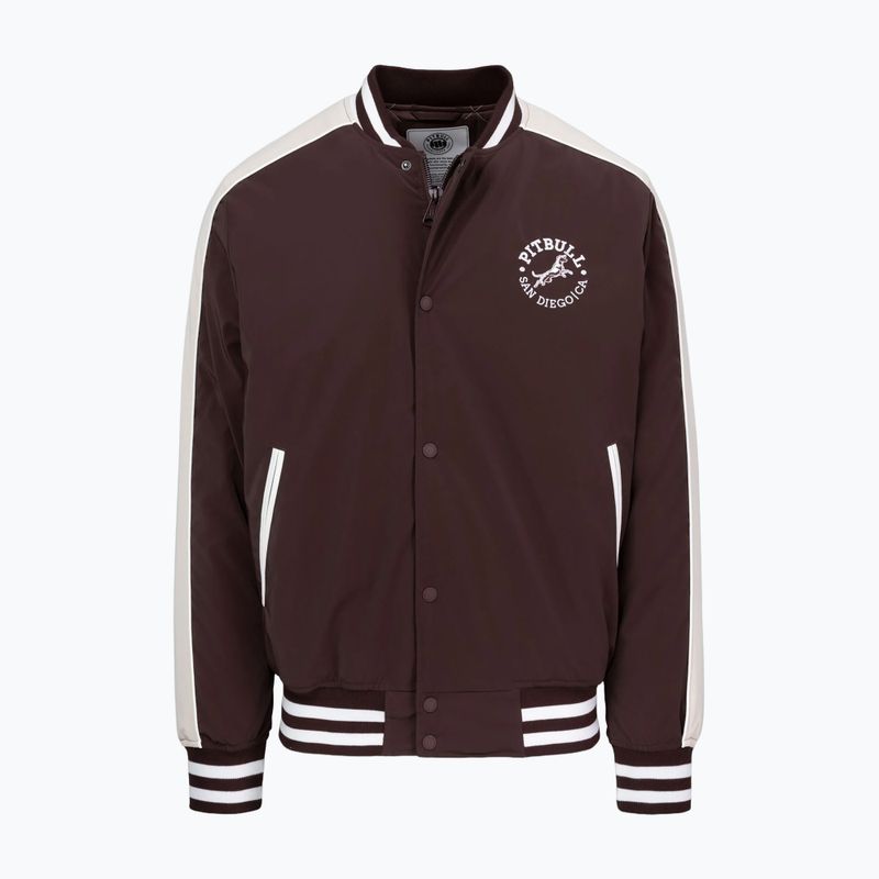 Pánská bunda Pitbull Manolito Baseball burgundy 7