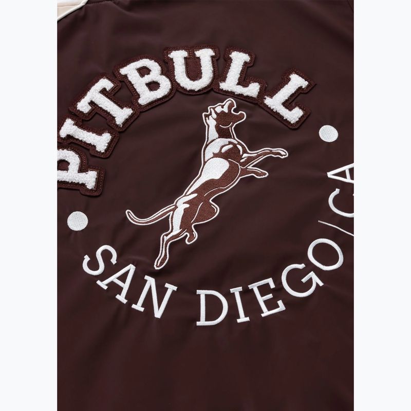 Pánská bunda Pitbull Manolito Baseball burgundy 11