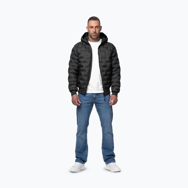 Pánská zimní bunda Pitbull Fisk Quilted Hooded black 2