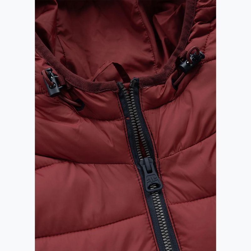 Pánská zimní bunda Pitbull Rubio Quilted Hooded dark navy/red 7