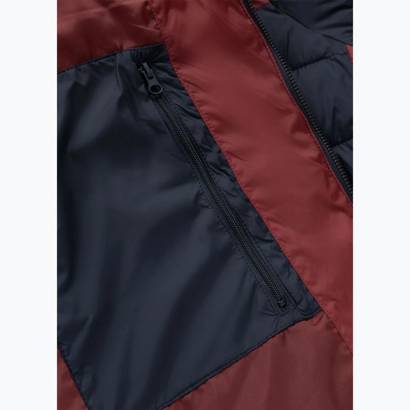 Pánská zimní bunda Pitbull Rubio Quilted Hooded dark navy/red 12