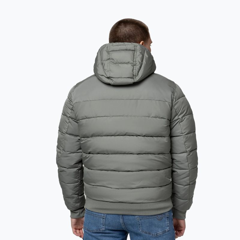 Pánská zimní bunda Pitbull Dillon Quilted Hooded dusty salvia 3