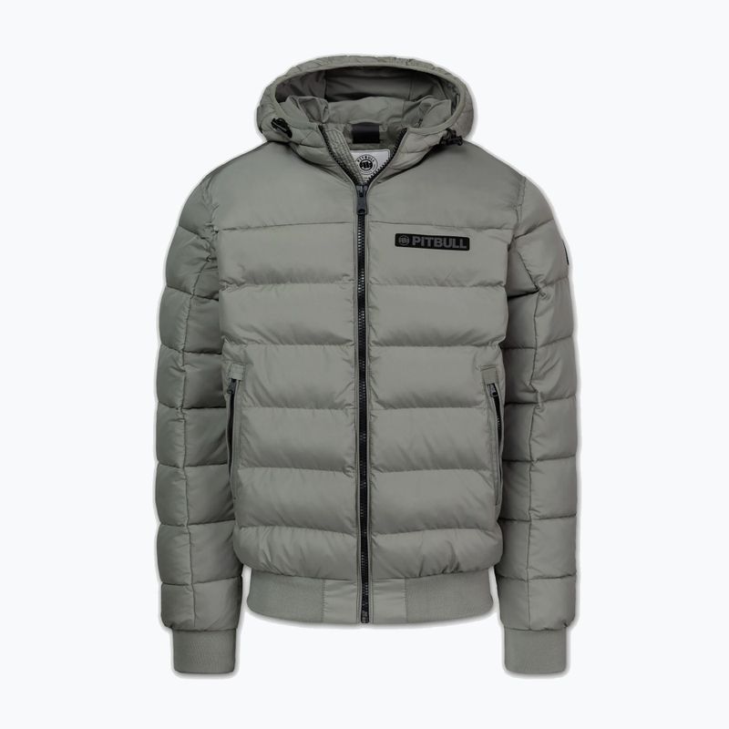 Pánská zimní bunda Pitbull Dillon Quilted Hooded dusty salvia 6