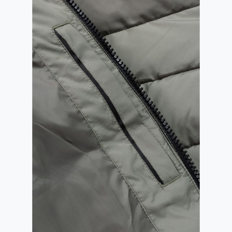 Pánská zimní bunda Pitbull Dillon Quilted Hooded dusty salvia 13