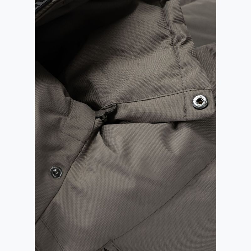 Pánská zimní bunda Pitbull Patton Quilted Hooded taupe 8