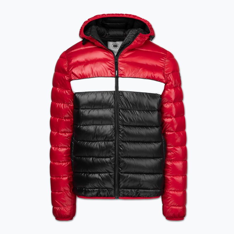 Pánská zimní bunda Pitbull Shatto Quilted Hooded red/black