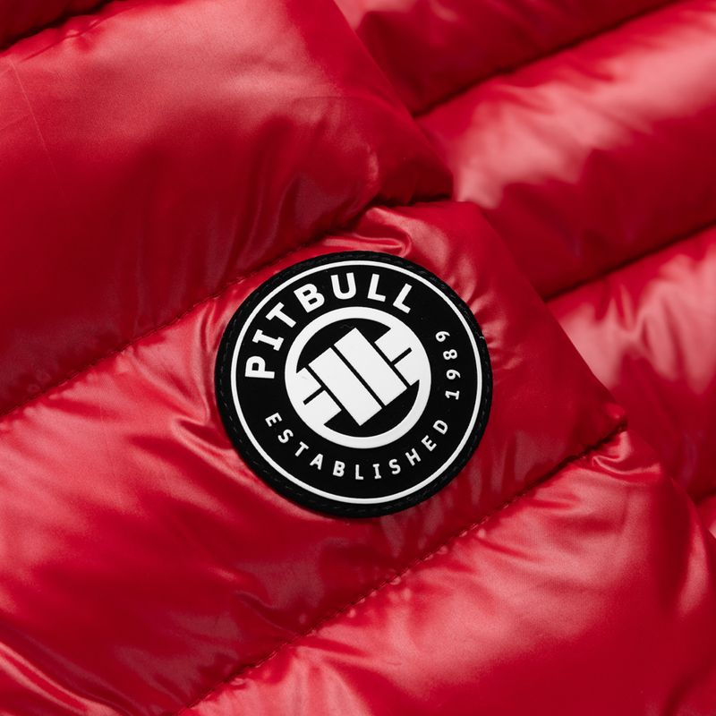 Pánská zimní bunda Pitbull Shatto Quilted Hooded red/black 5