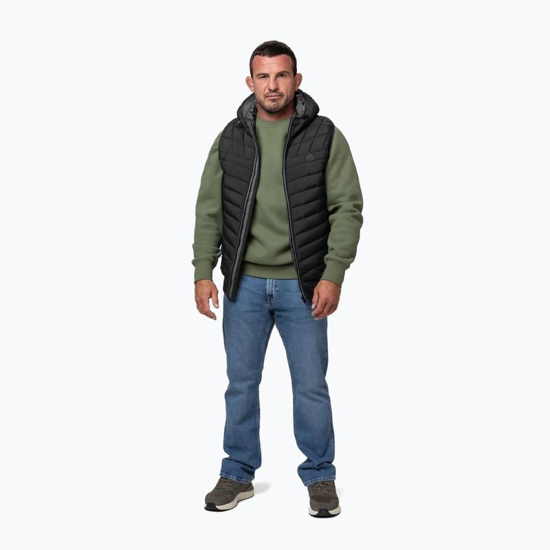 Pánská vesta Pitbull Naylor Padded Hooded black 2