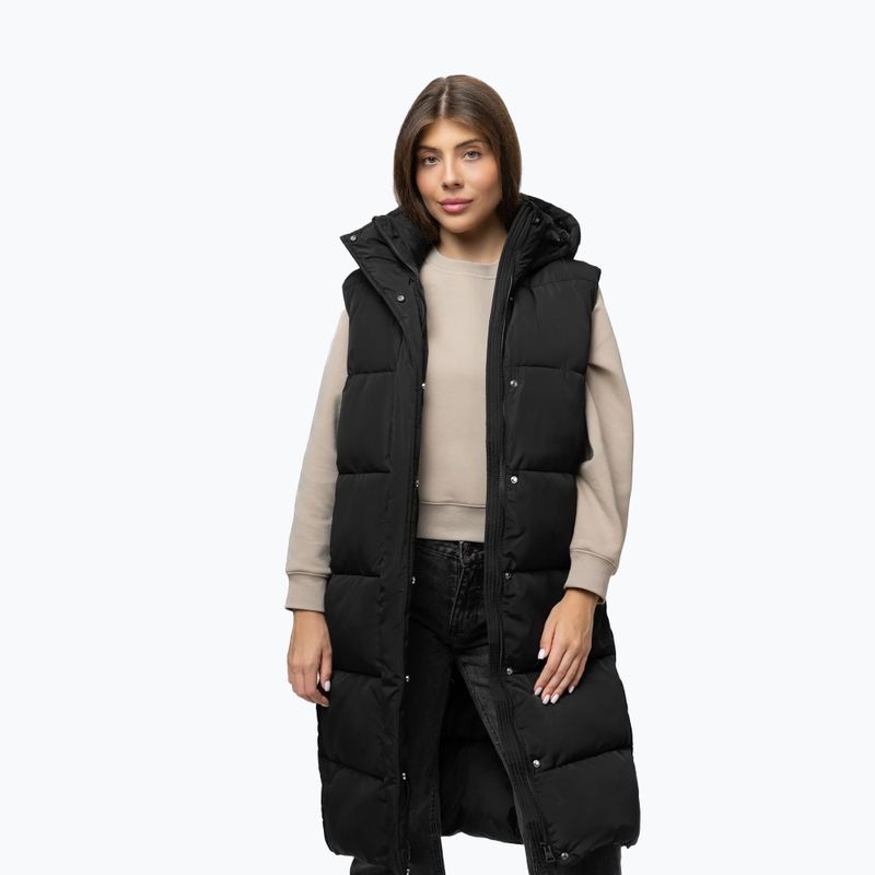 Dámská vesta Pitbull Ashley Padded Hooded Long black 5