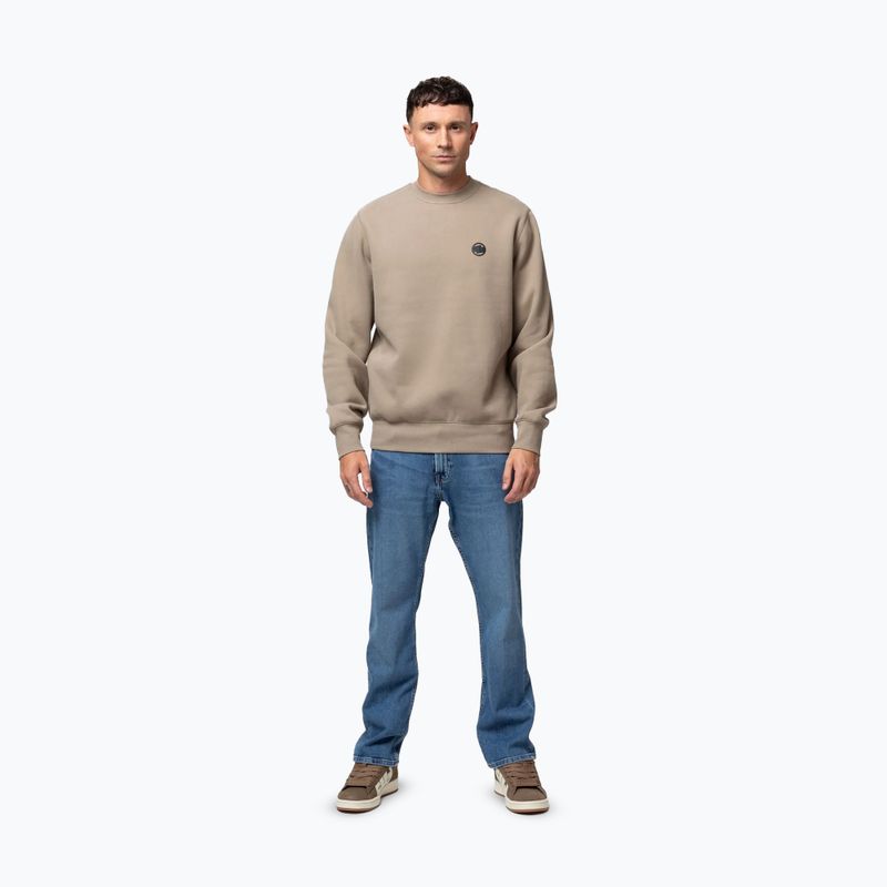 Pánská mikina Pitbull Small Logo Crewneck pale sand 5